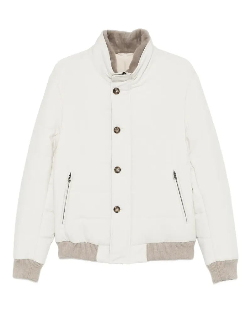 BARBA Jacke mit Knöpfen - Weiß Weiß