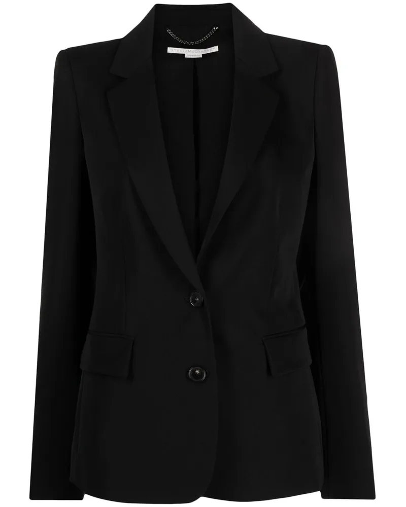 Stella McCartney Einreihiger Blazer - Schwarz Schwarz