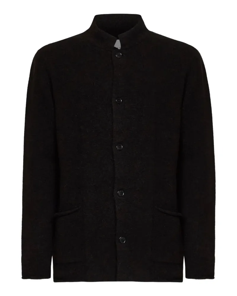 Roberto Collina button-up mandarin-collar jacket - Schwarz Schwarz