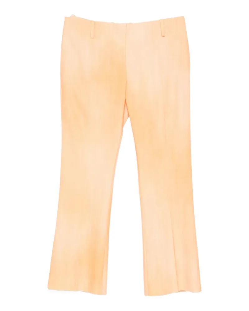 Ermanno Scervino belted pressed-crease trousers - Orange Orange