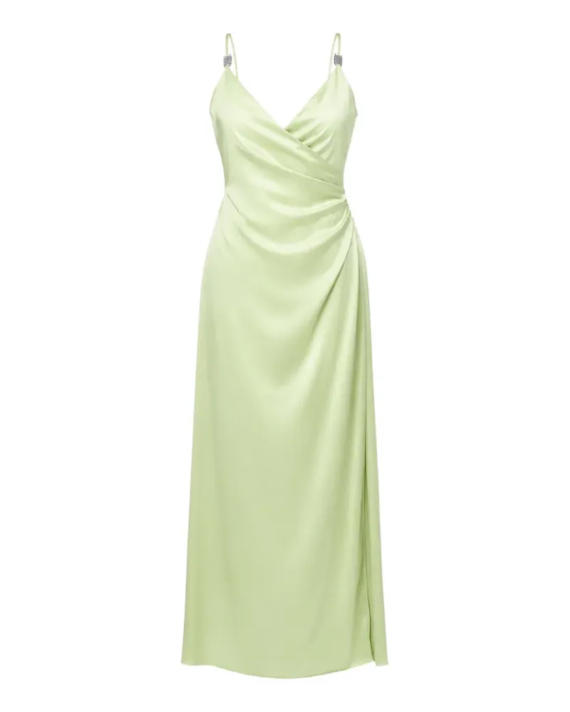 Hanita wrap-design crystal-embellished dress - Grün Grün