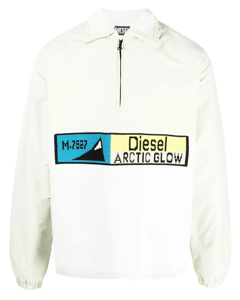 Diesel Pullover mit Reißverschluss - Grün Grün
