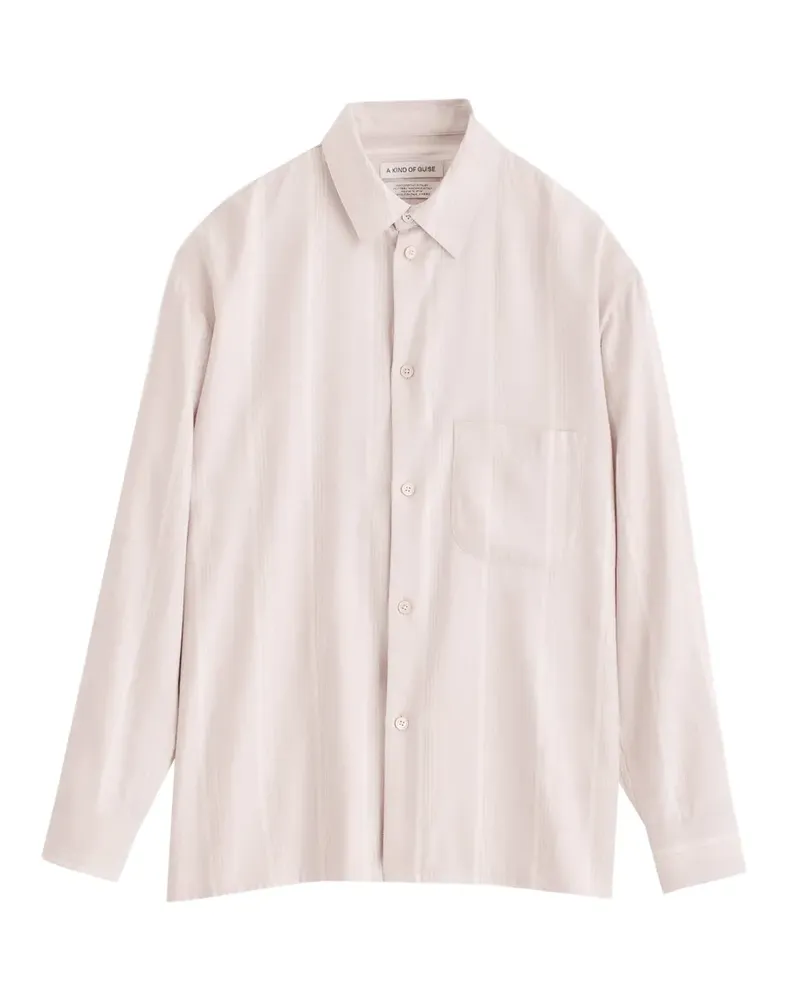 A Kind Of Guise Gusto striped flannel shirt - Nude Nude