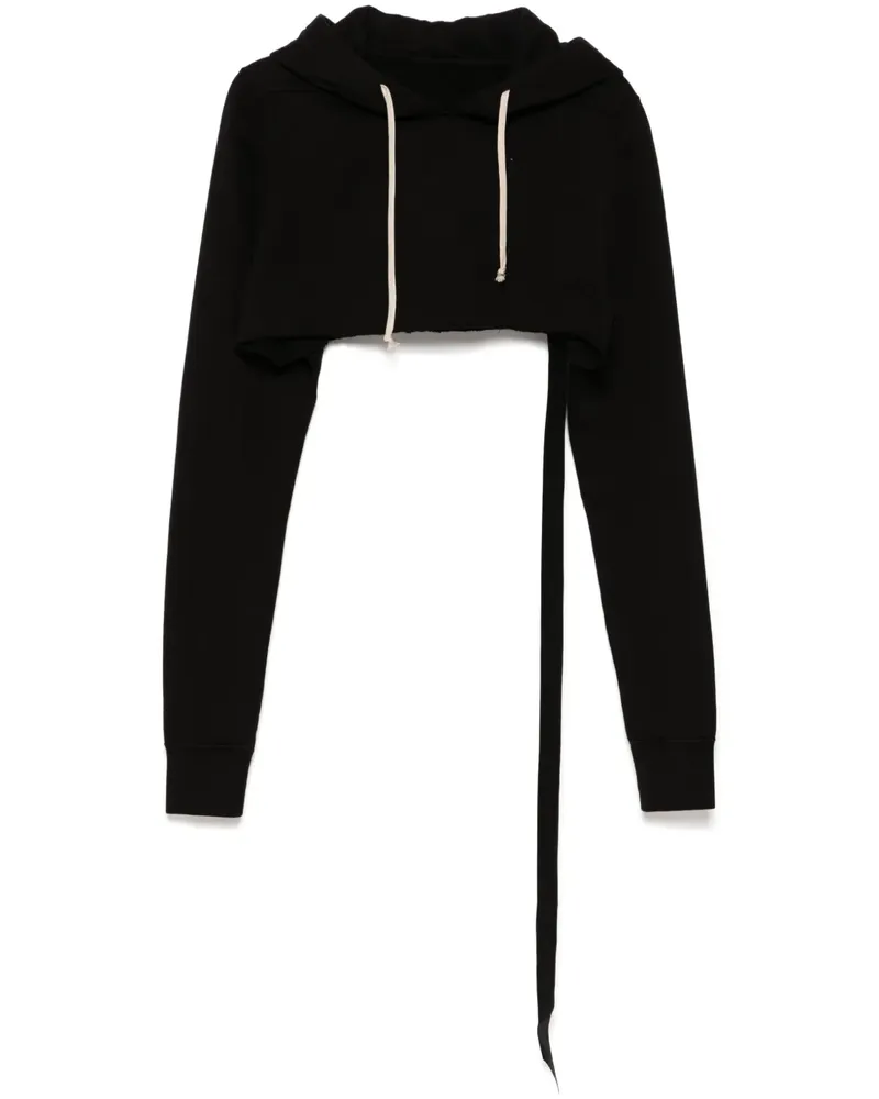 DRKSHDW by Rick Owens Cropped-Hoodie - Schwarz Schwarz