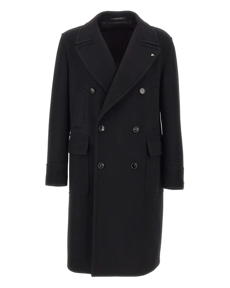 Tagliatore Sherry double-breasted peak-lapels coat - Schwarz Schwarz