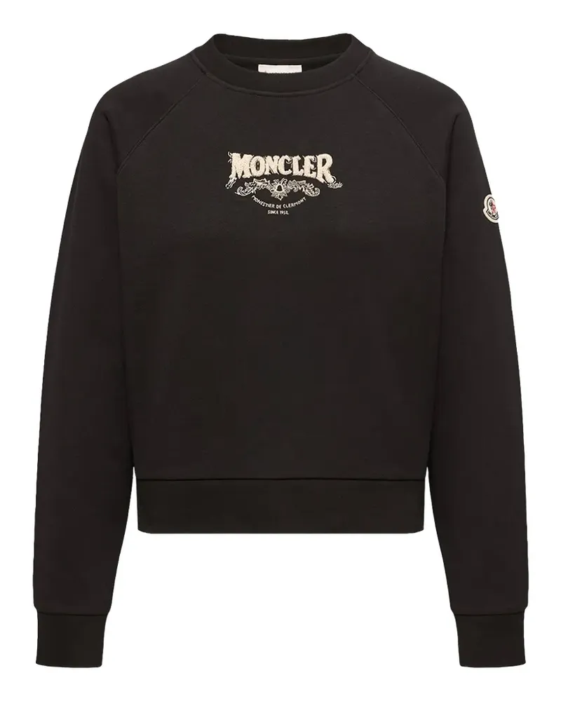 Moncler Sweatshirt mit Rundhalsausschnitt - Schwarz Schwarz