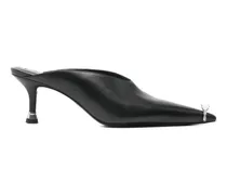 Akilita Mules mit spitzer Kappe - Schwarz