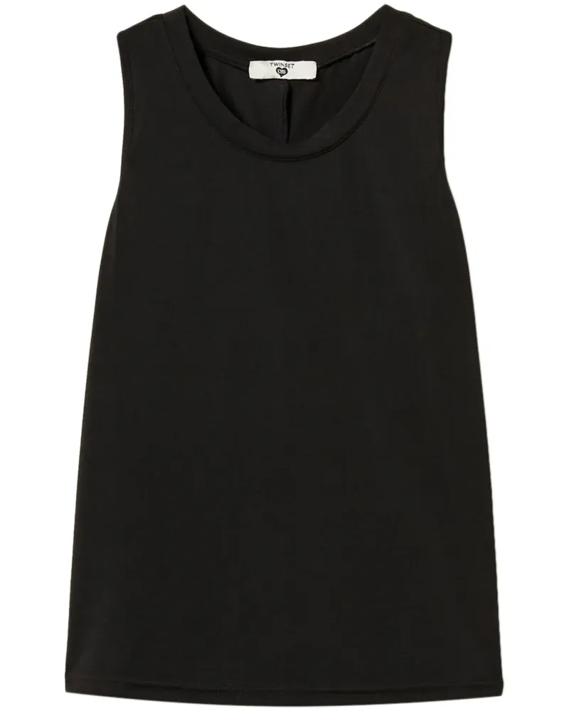 Twin-Set Drapiertes Top - 00006 BLACK 00006