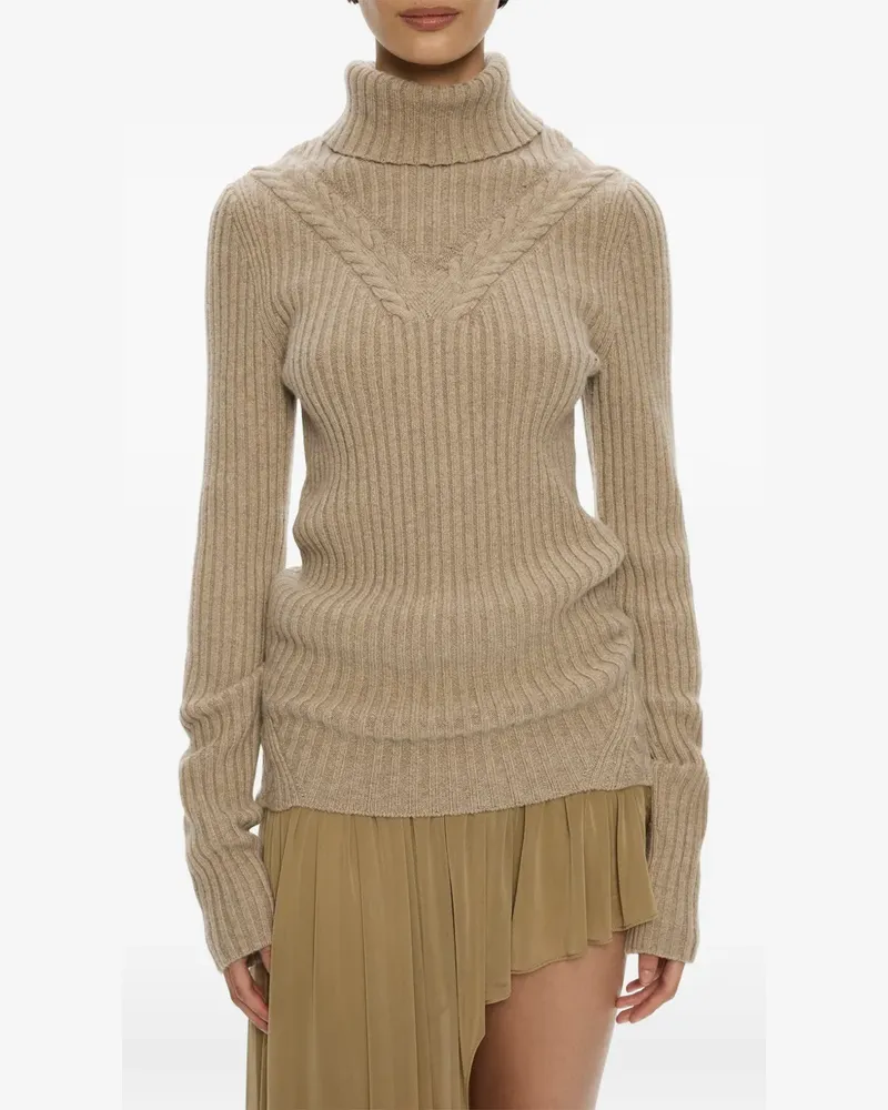 Christopher Esber Caia Pullover mit Zopfmuster - Nude Nude