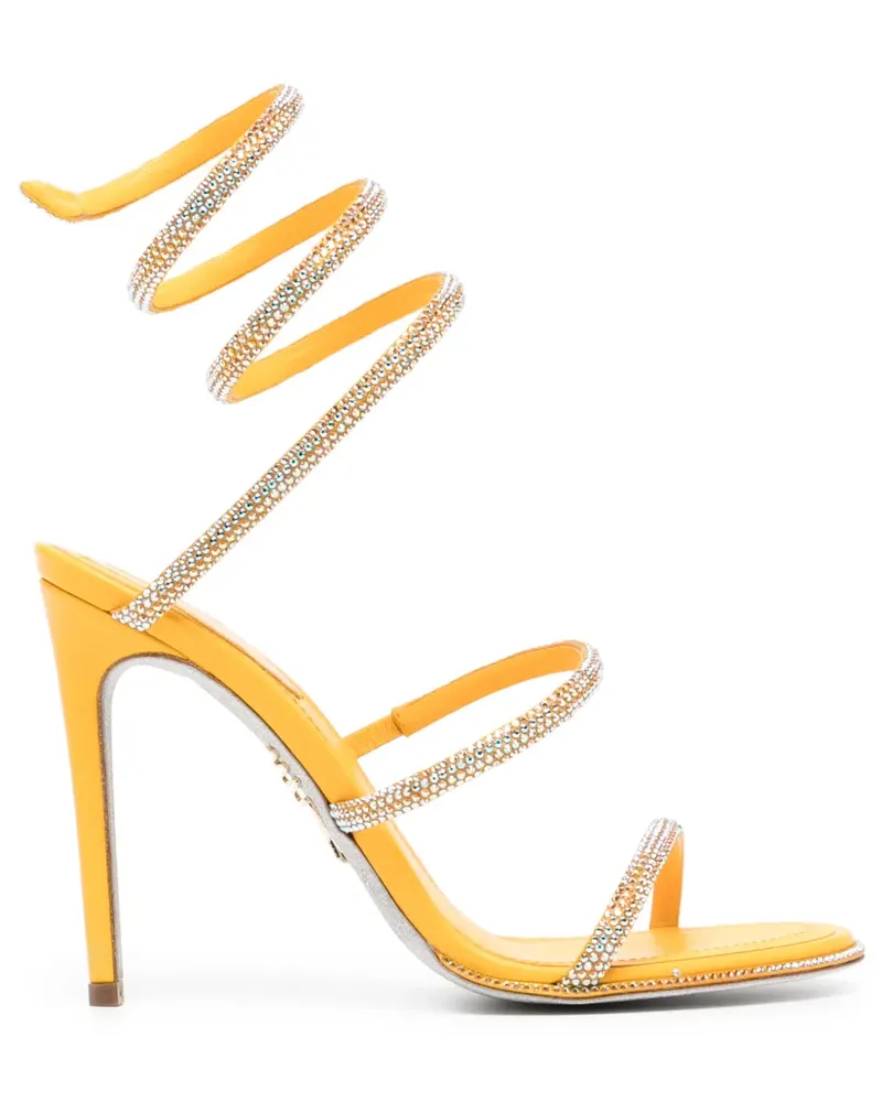 René Caovilla Cleo Sandalen 110mm - Gelb Gelb