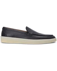 HUGO BOSS Loafer aus strukturiertem Leder Blau