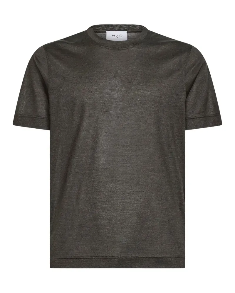 D4.0 silk T-shirt - Braun Braun