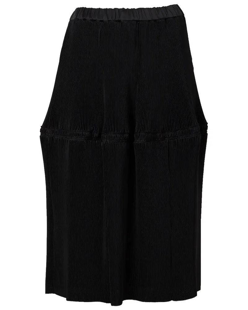 Comme des Garçons Rock mit Struktur - Schwarz Schwarz