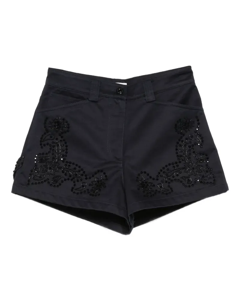 Sandro Shorts mit Stickerei - Blau Blau