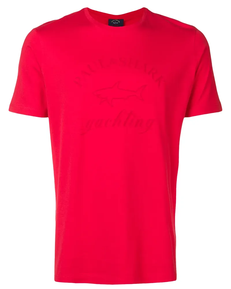 Paul & Shark T-Shirt mit Logo-Print - Rot Rot