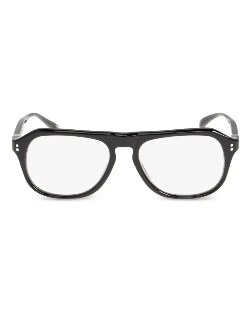 Jacquemus x Linda Farrow Irene Sonnenbrille mit geometrischem Gestell - Schwarz Schwarz