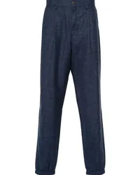 Canali Chambray-Hose Blau