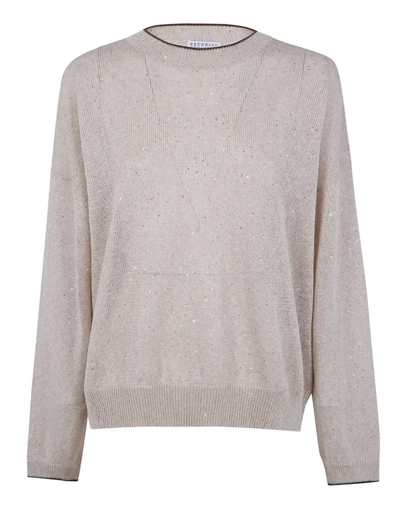 Brunello Cucinelli sequin jumper - Nude Nude
