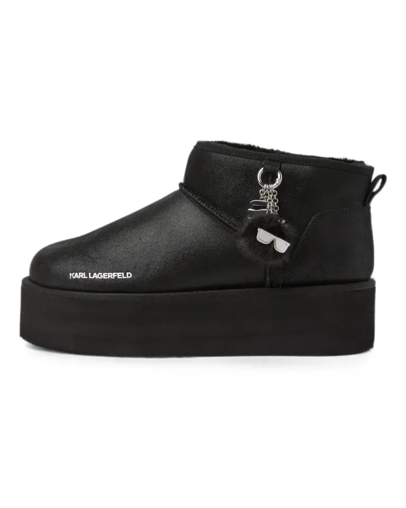Karl Lagerfeld Thermo Stiefel mit Anhängern - Schwarz Schwarz