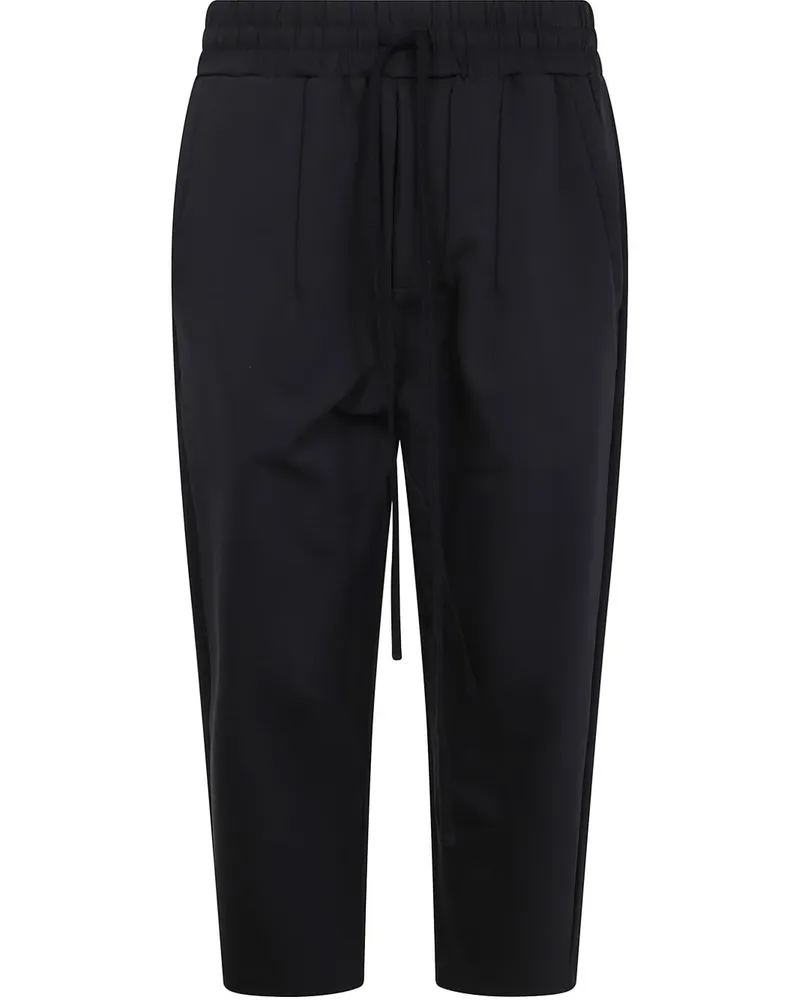 THOM KROM Hose mit Kordelzug Schwarz