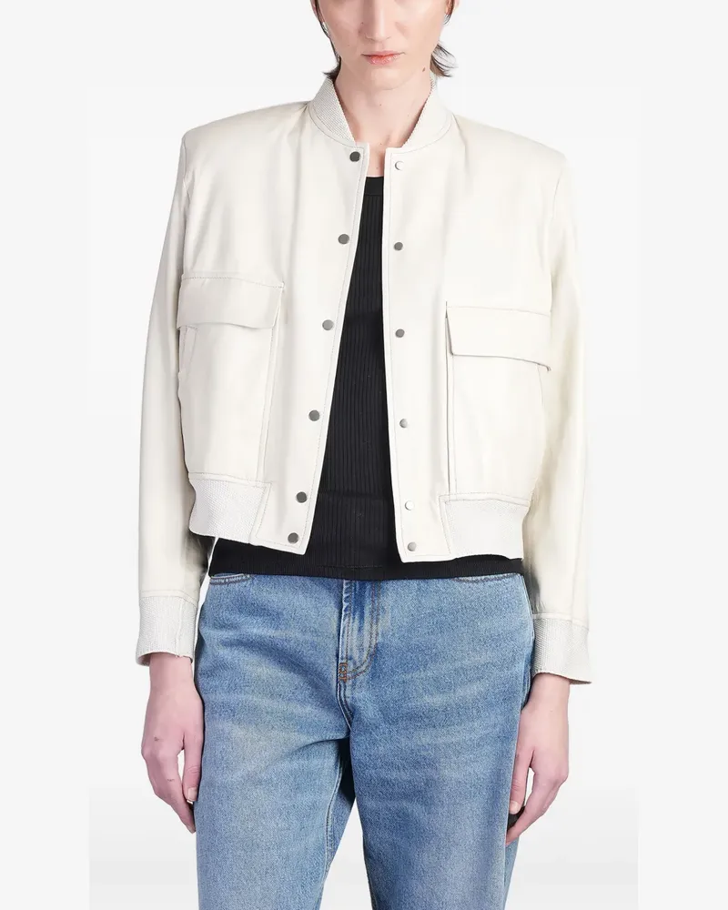 Salvatore Santoro Klassische Lederjacke - Nude Nude