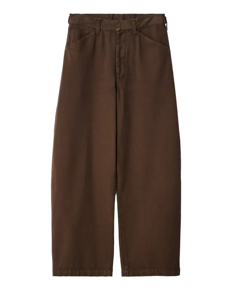 Christophe Lemaire Oversized-Workwear-Hose aus schwerem, stückgefärbtem Twill - Braun Braun