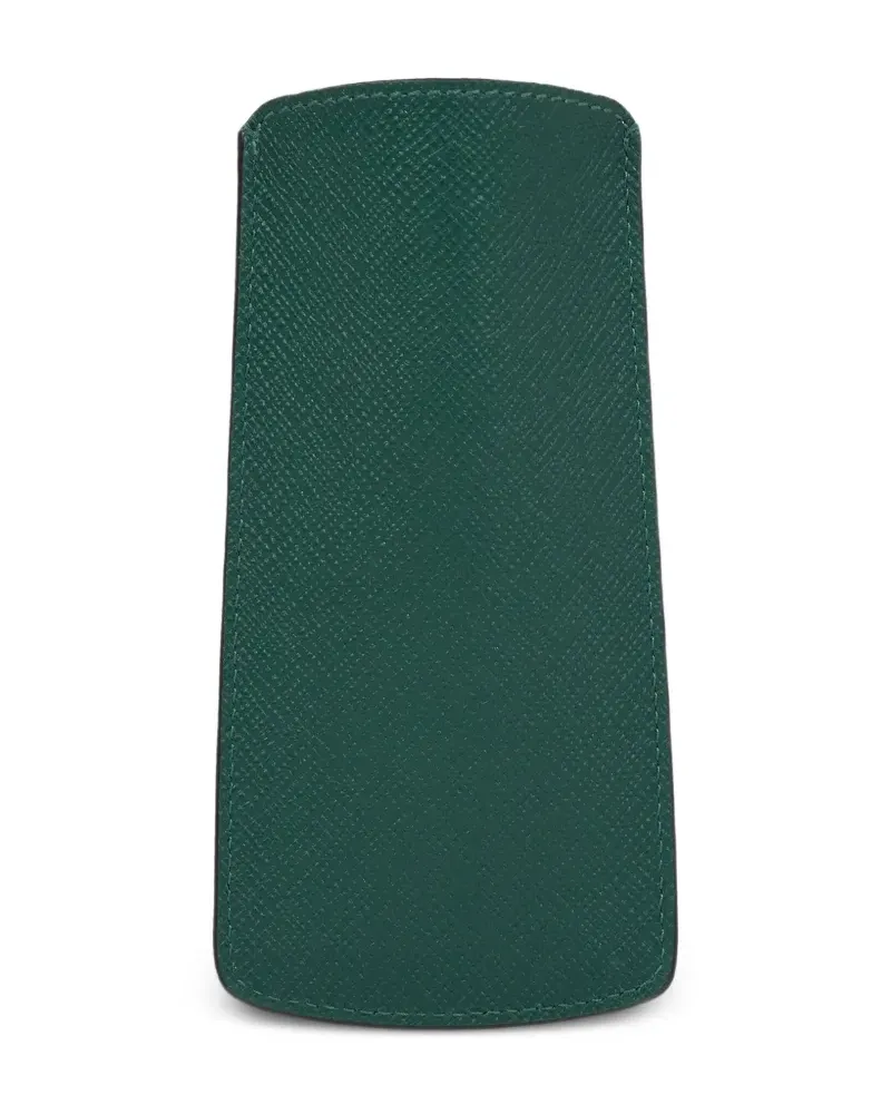 Smythson Sonnenbrillenetui aus Panama-Leder - Grün Grün