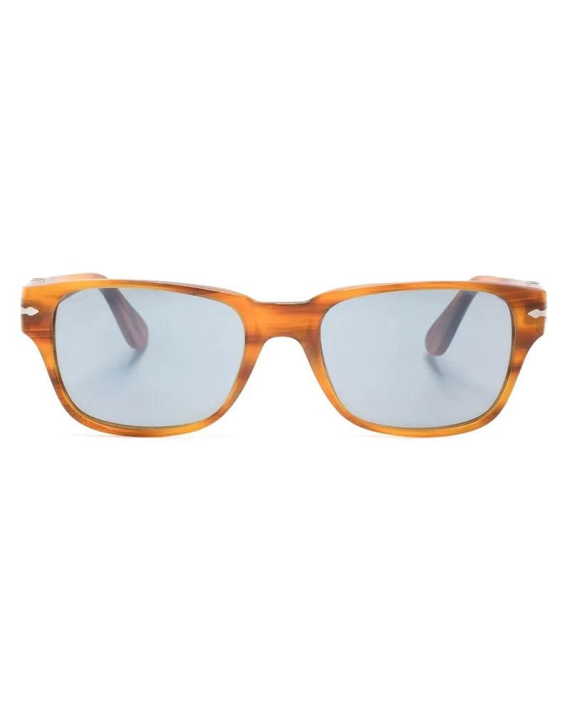 Persol Sonnenbrille mit eckigem Gestell Braun