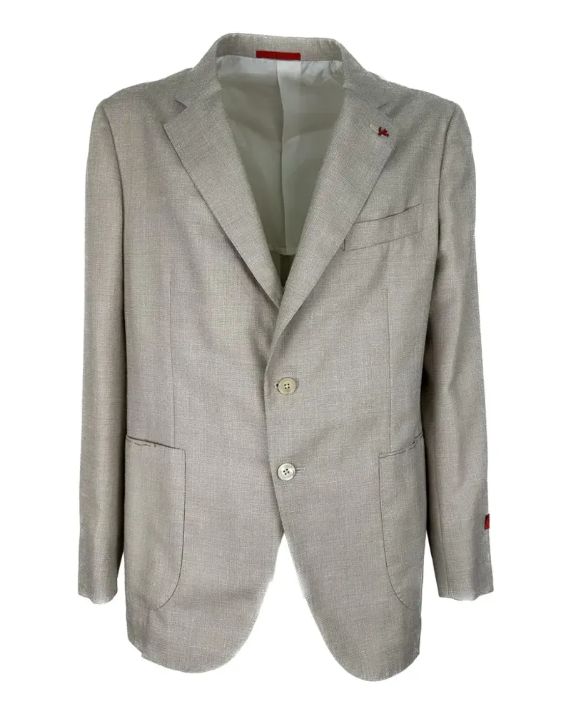 Isaia single-breasted blazer - Grau Grau