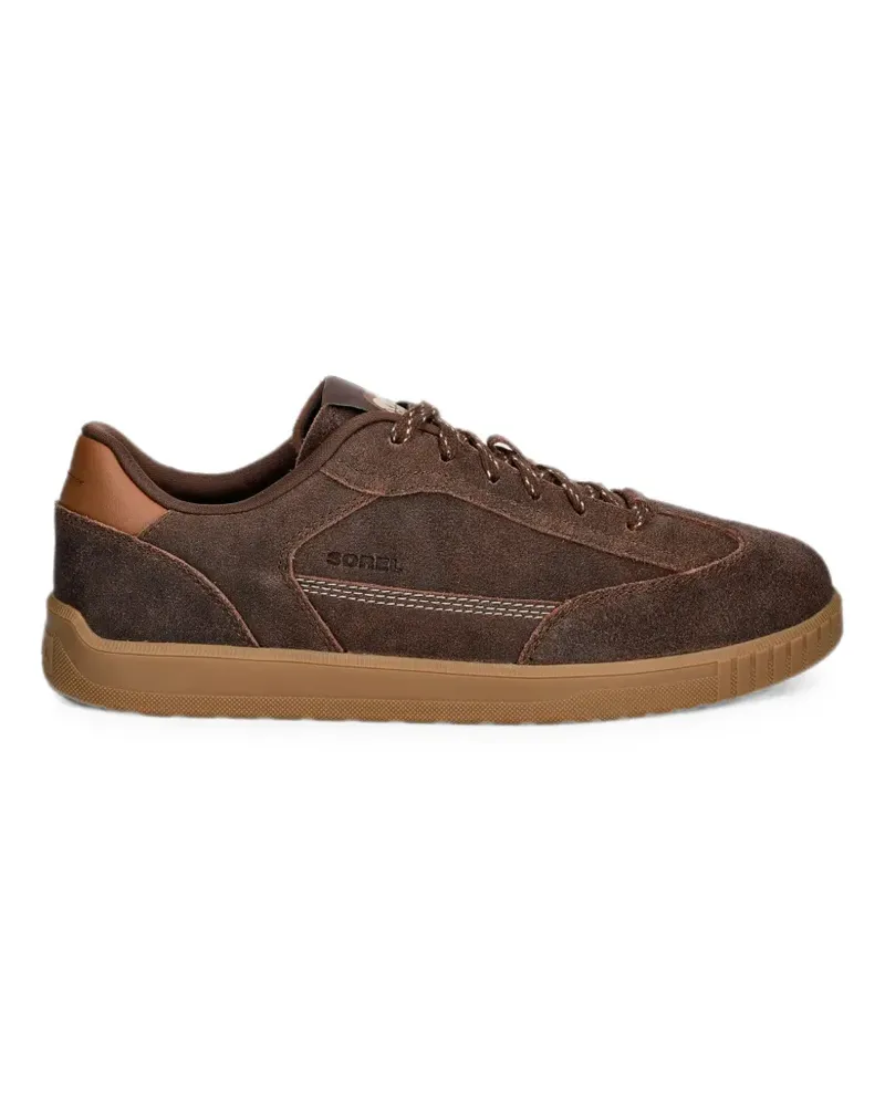 Sorel suede contrast-stitching sneakers - Braun Braun