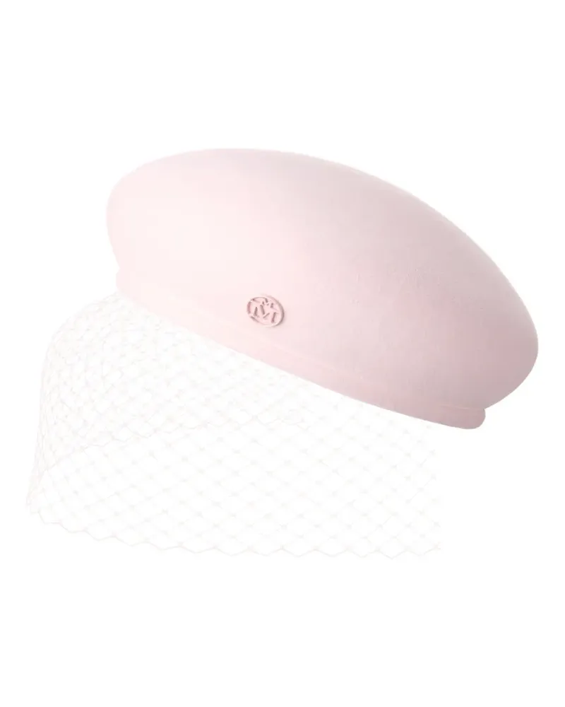 Maison Michel Baskenmütze in Netzoptik - Rosa Rosa