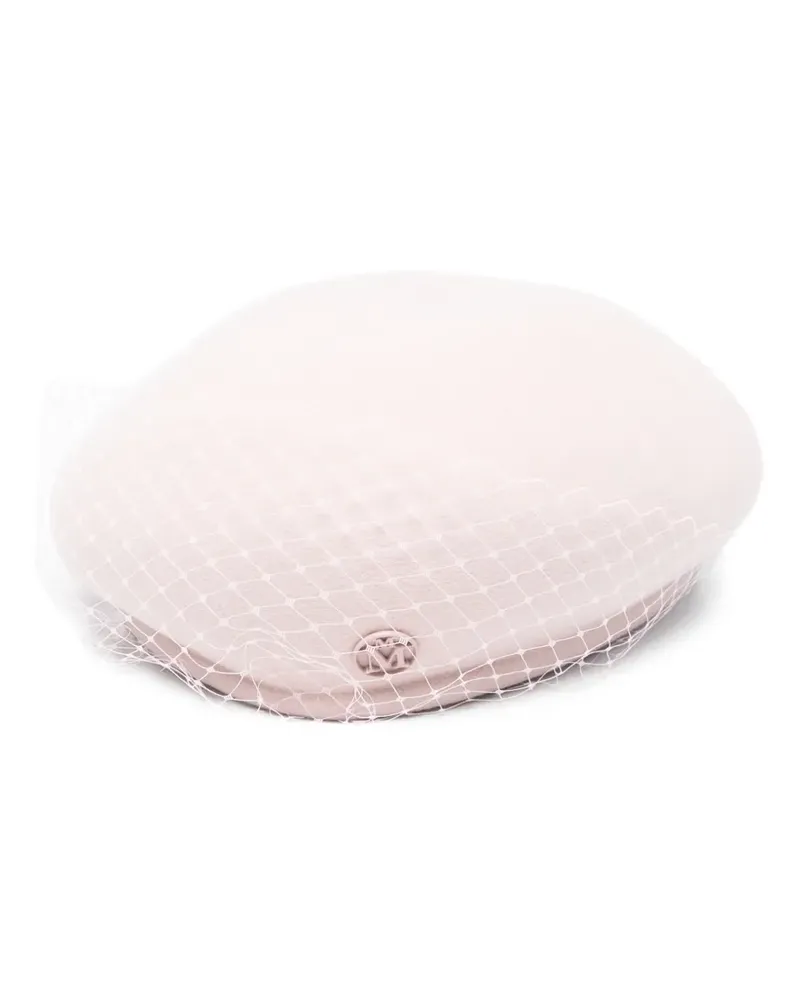 Maison Michel Baskenmütze in Netzoptik - Rosa Rosa