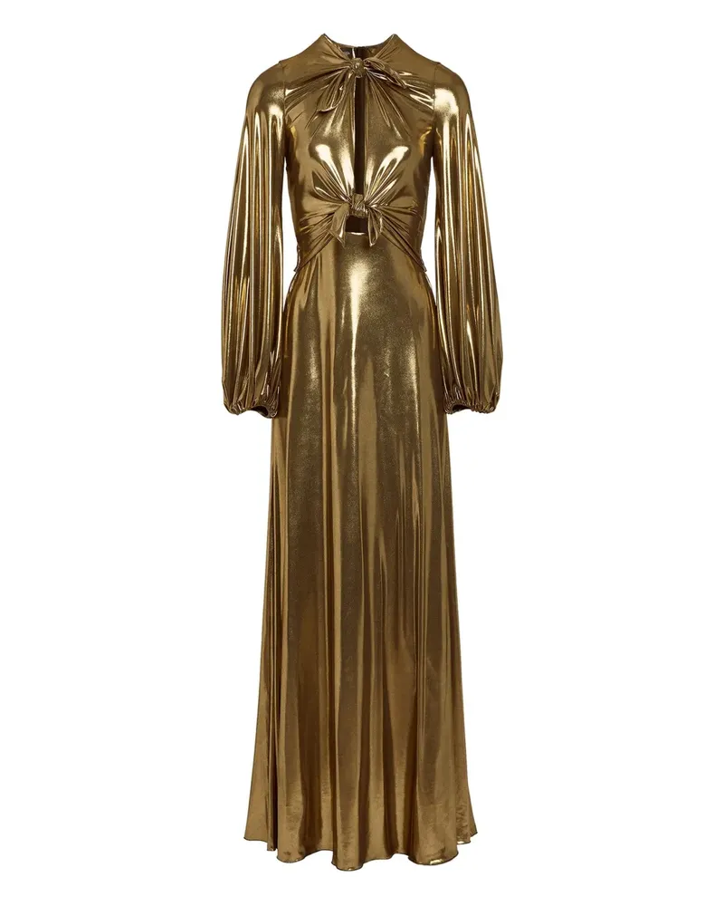 Giambattista Valli Maxikleid mit Schleifendetail - Gold Gold