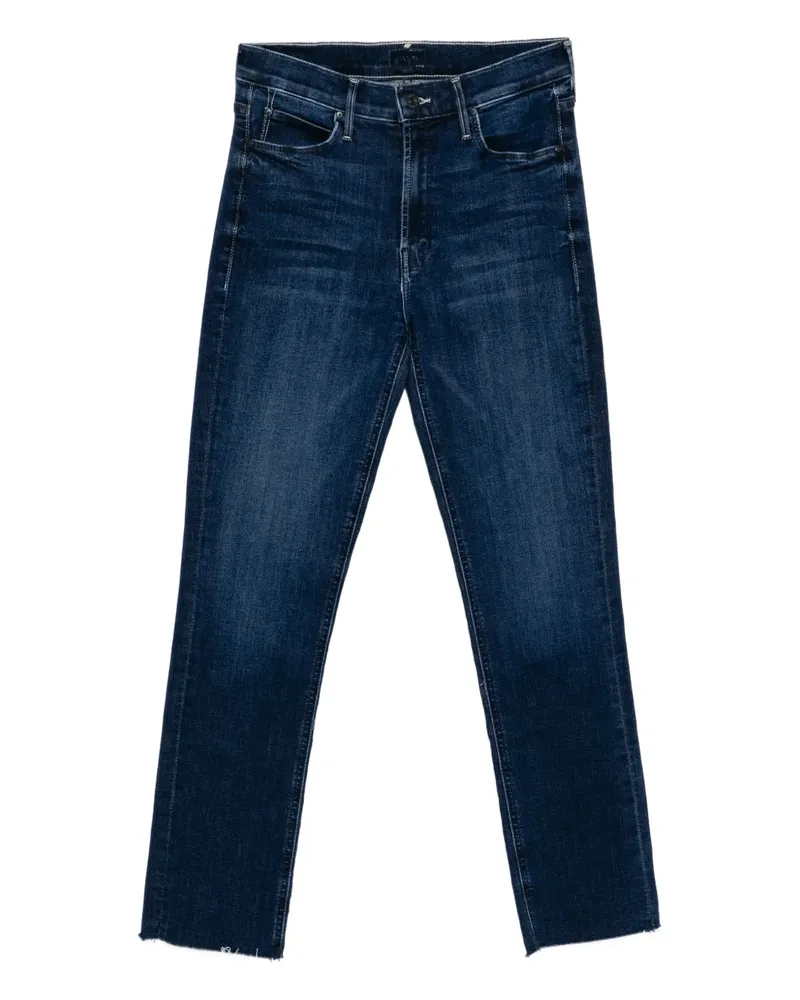 Mother The Mid Rise Dazzler Ankle Fray jeans - Blau Blau