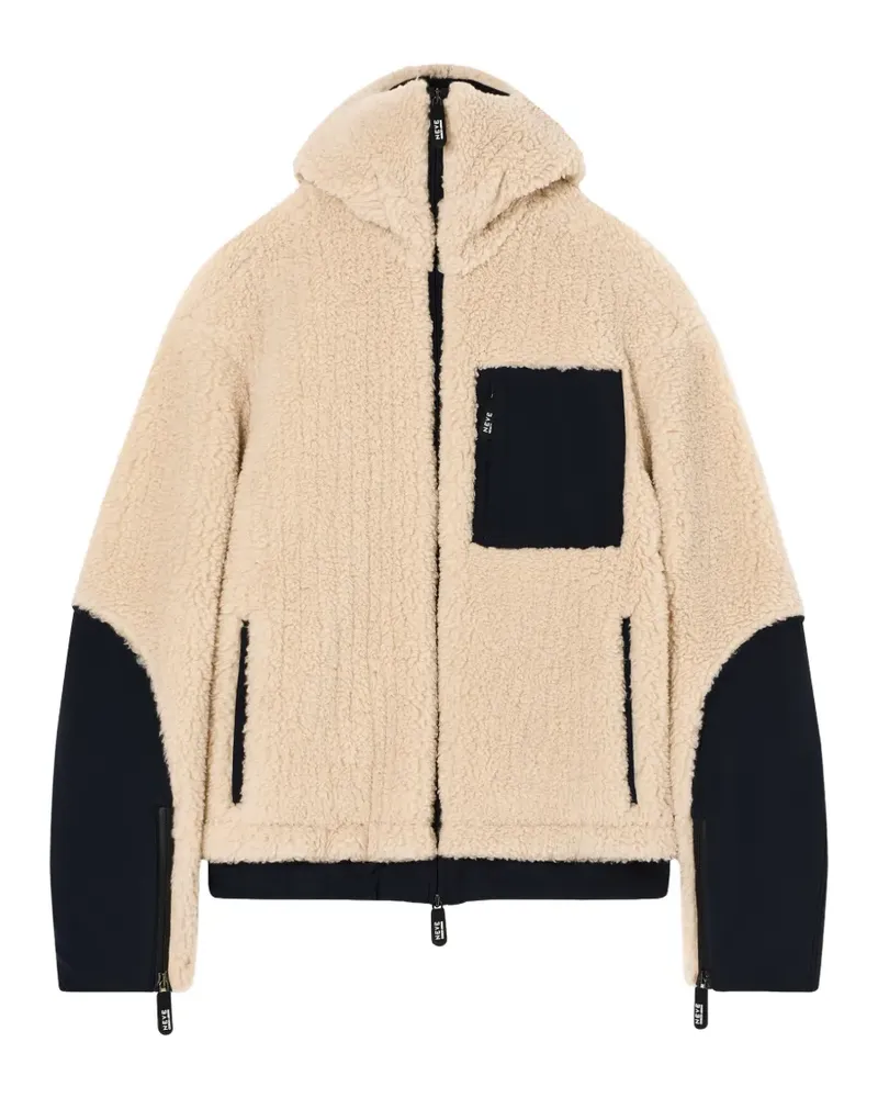 Giorgio Armani hooded oversized jacket - Nude Nude