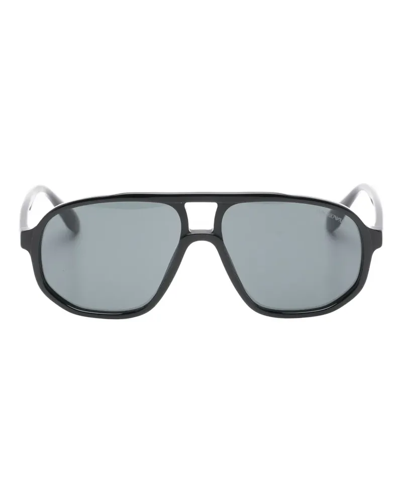 Emporio Armani pilot-frame sunglasses - Grau Grau
