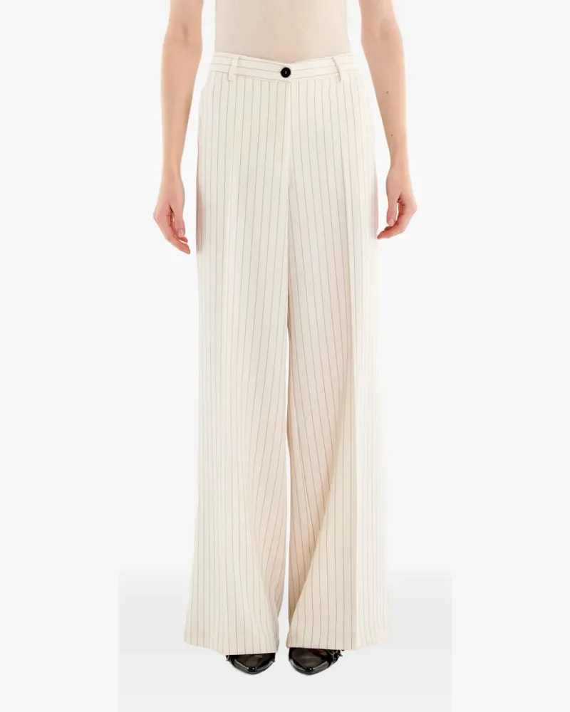VICOLO Weite Hose mit Nadelstreifen - Nude Nude