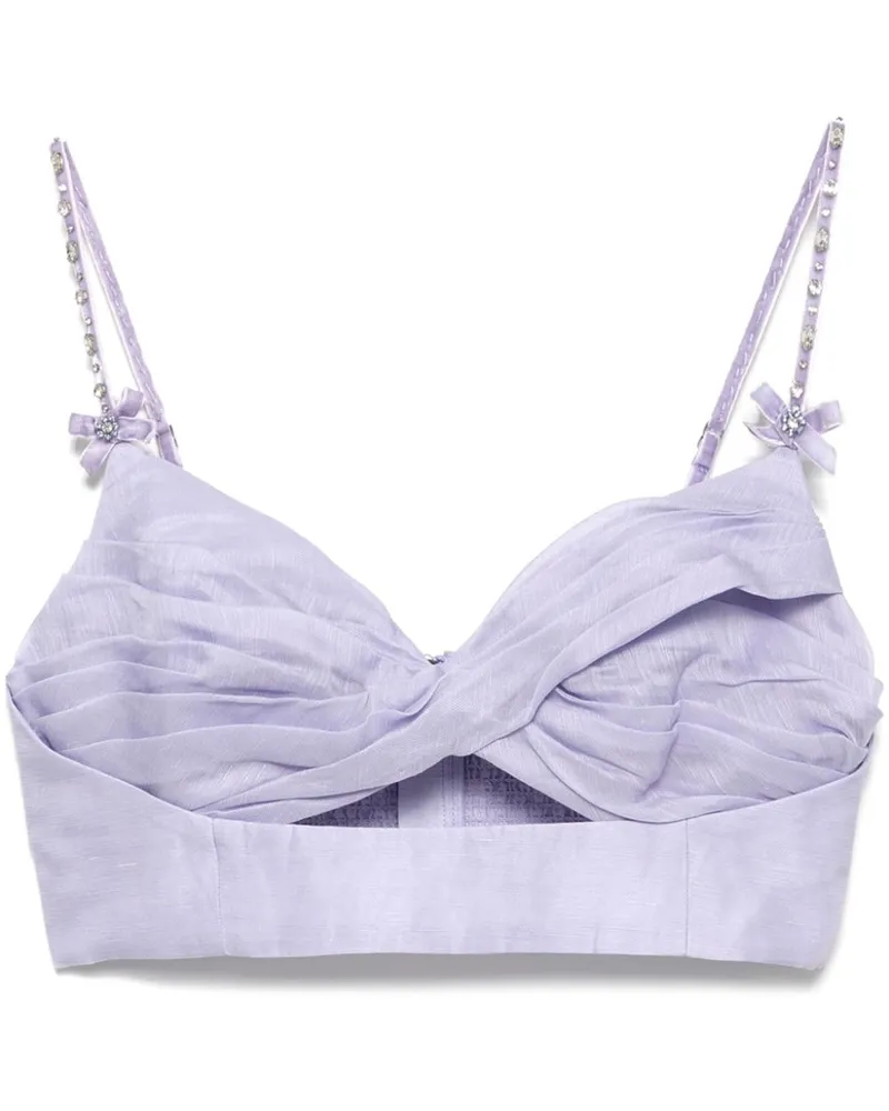 Zimmermann Bralet mit verdrehter Vorderseite - Violett Violett