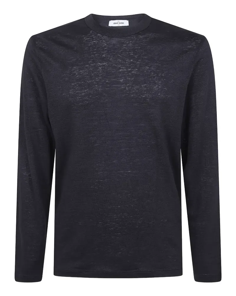 Gran Sasso long-sleeve T-shirt - Schwarz Schwarz
