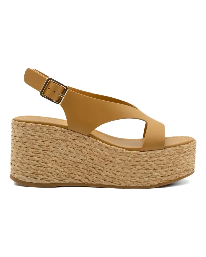 Paloma Barceló Hudson wedge sandals - Nude Nude