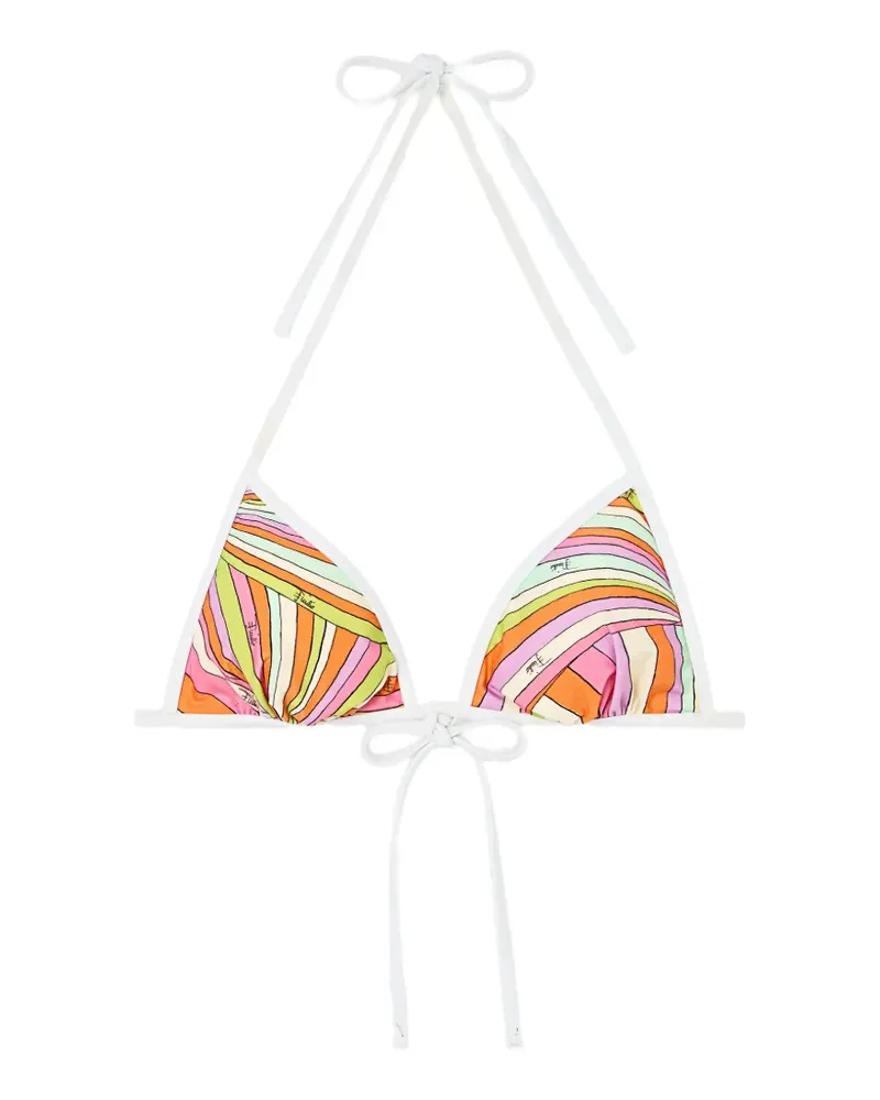 Emilio Pucci Bikinioberteil mit Iride-Print - Rosa Rosa