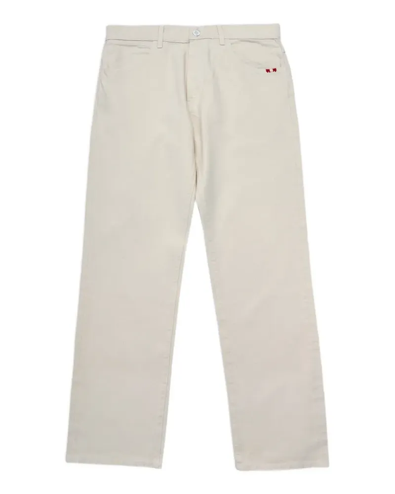 Amish James embroidered jeans - Nude Nude