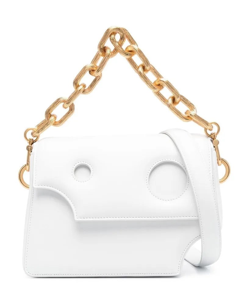 OFF-WHITE Burrow 24 Schultertasche - Weiß Weiß