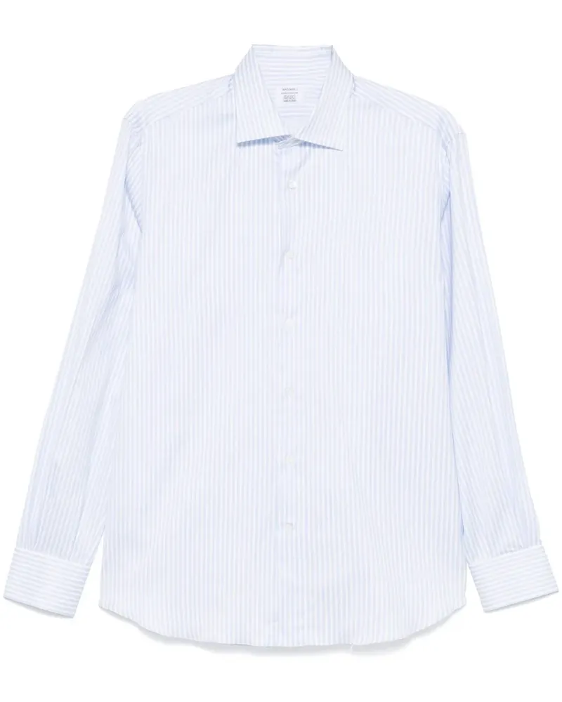 MAZZARELLI Gestreiftes Hemd - Blau Blau