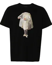 Simone Rocha T-Shirt mit Headless Wishful-Print Schwarz