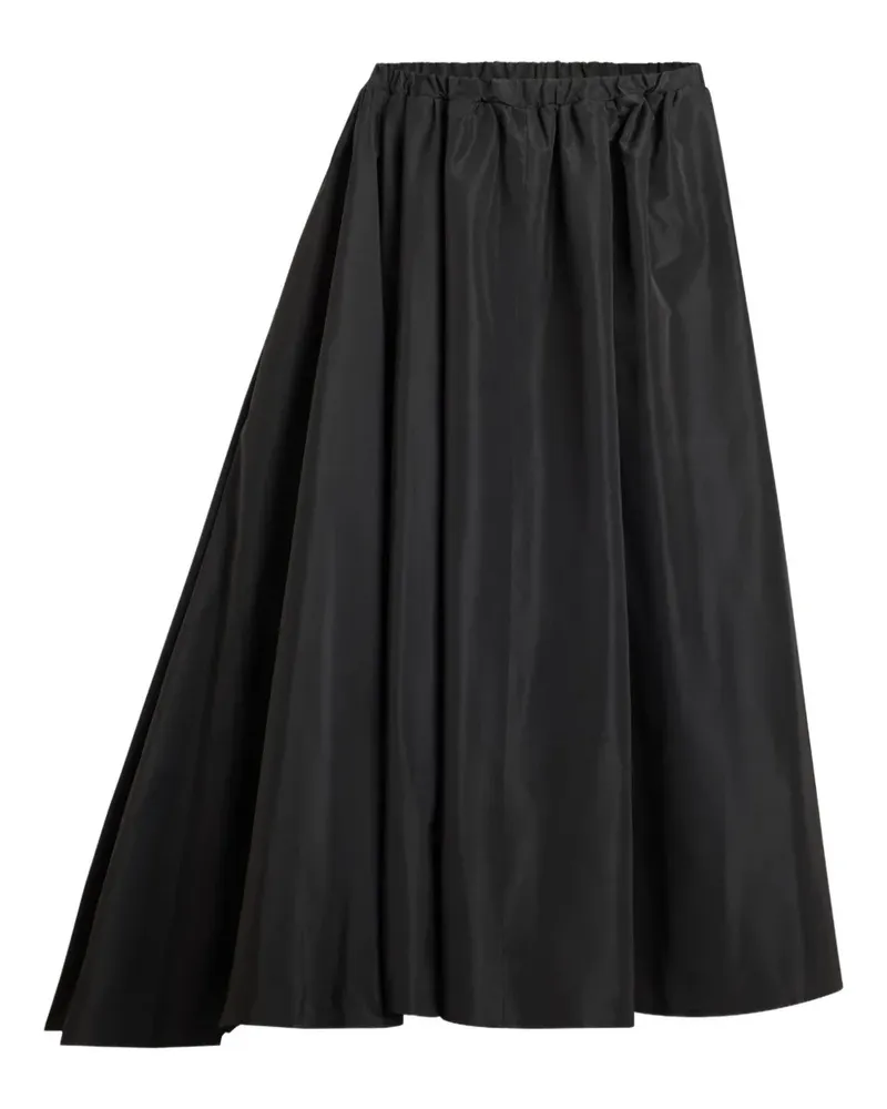 Patou Asymmetrischer Midirock - Schwarz Schwarz