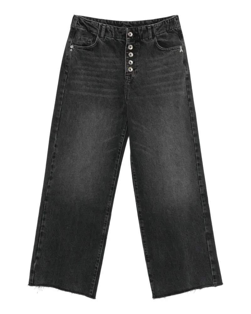 Patrizia Pepe washed raw-cut jeans - Grau Grau
