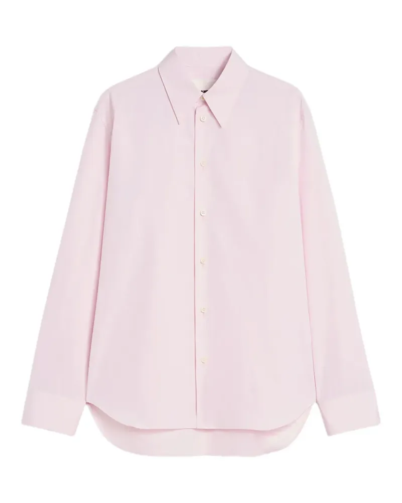 Jil Sander Popeline-Hemd mit Knopfleiste - Rosa Rosa