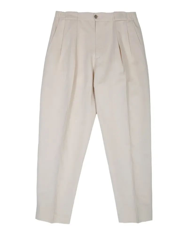 Briglia 1949 Portobellos pleated elasticated-waist trousers - Nude Nude