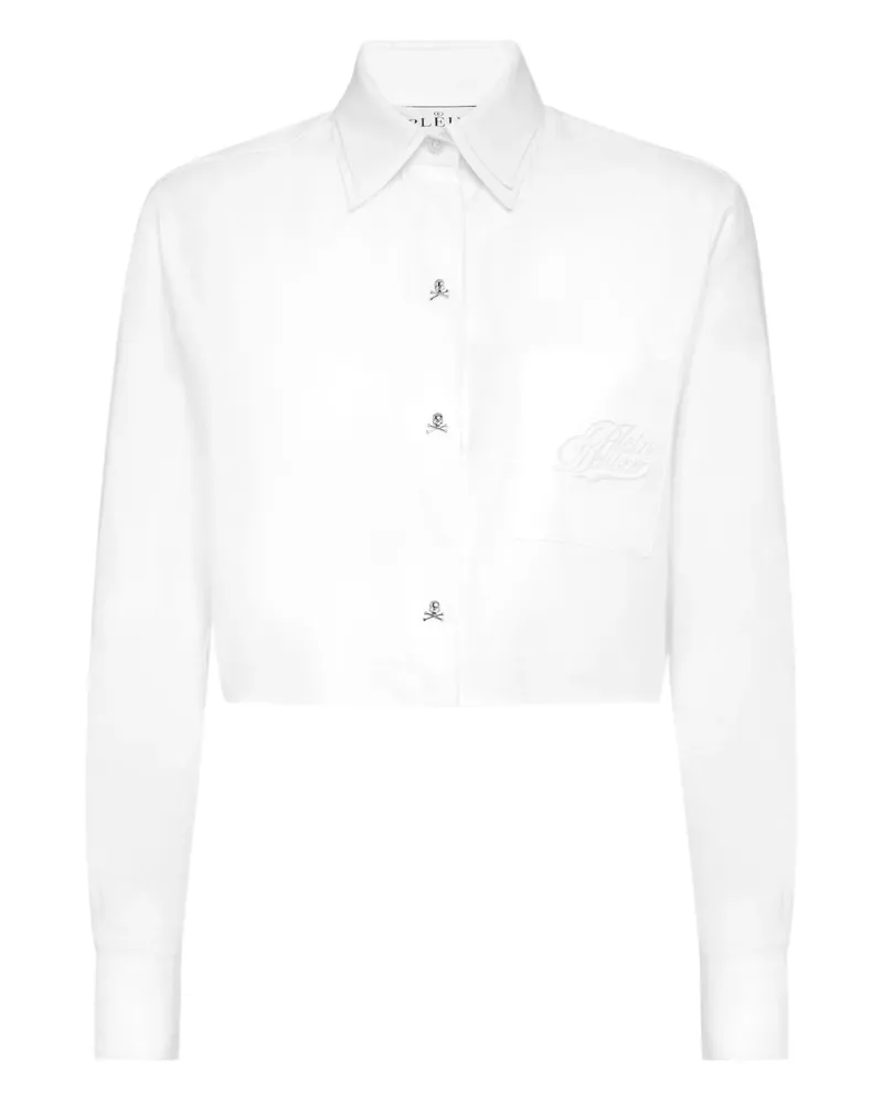 Philipp Plein Cropped-Hemd - Weiß Weiß